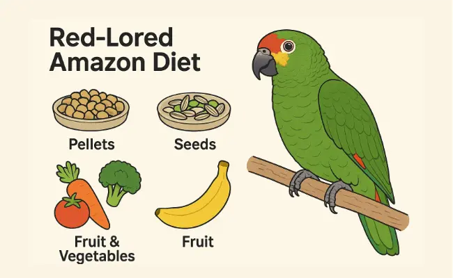 Red Lored Amazon Diet Red Lored Amazon Diet