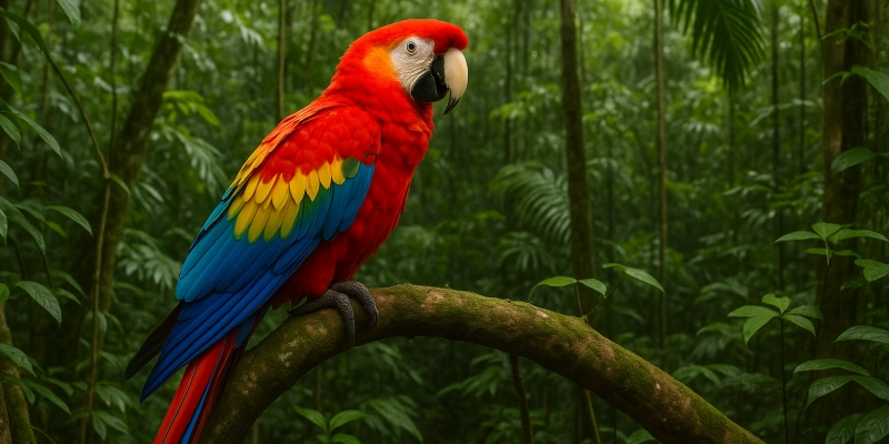 Red Macaw Species Red Macaw Species